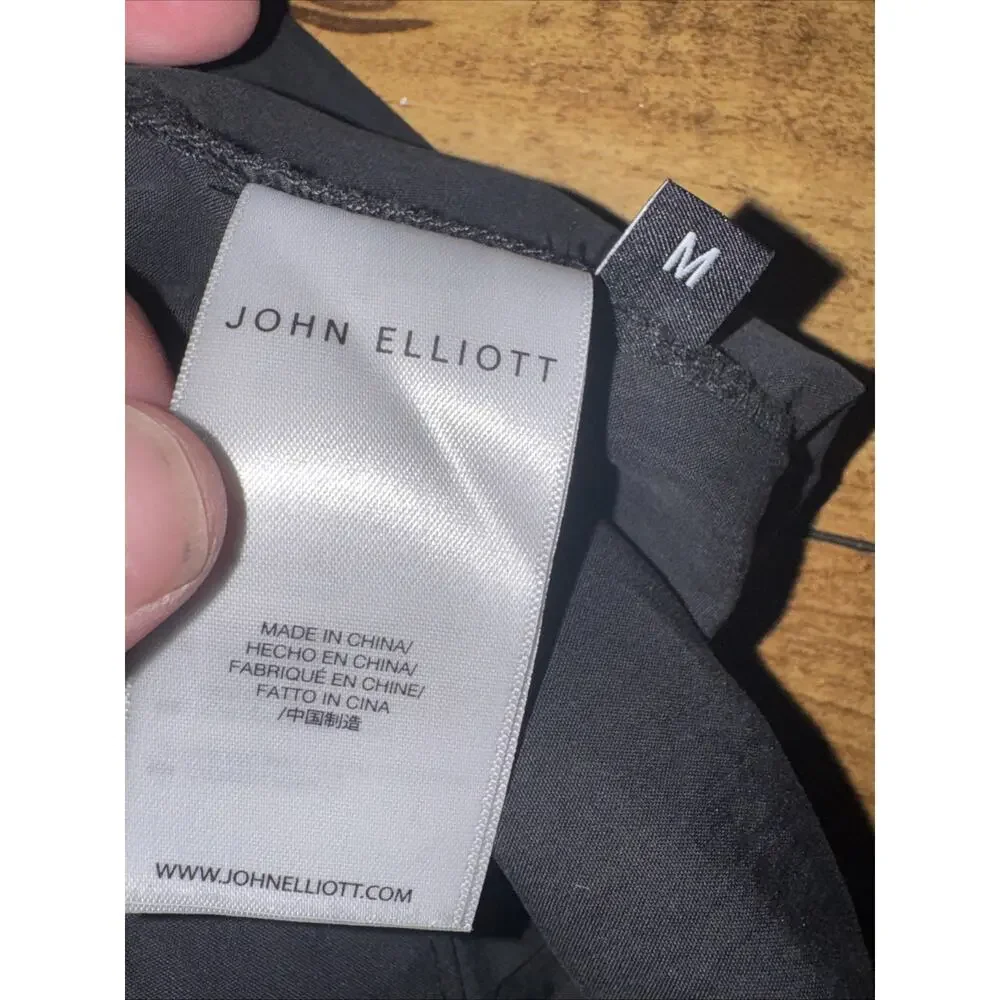 John Elliott Black Pants 32x30 Cotton Nylon Mix